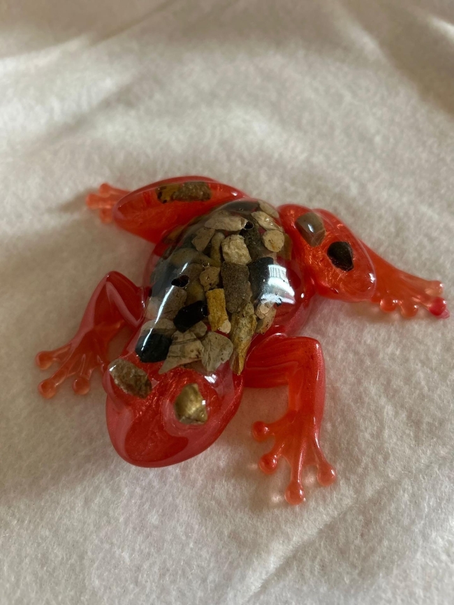 Grenouille en résine 